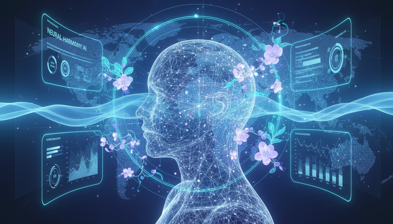 Smartphone camera scanning a person's eyes for AI mental health diagnosis of PTSD and anxiety