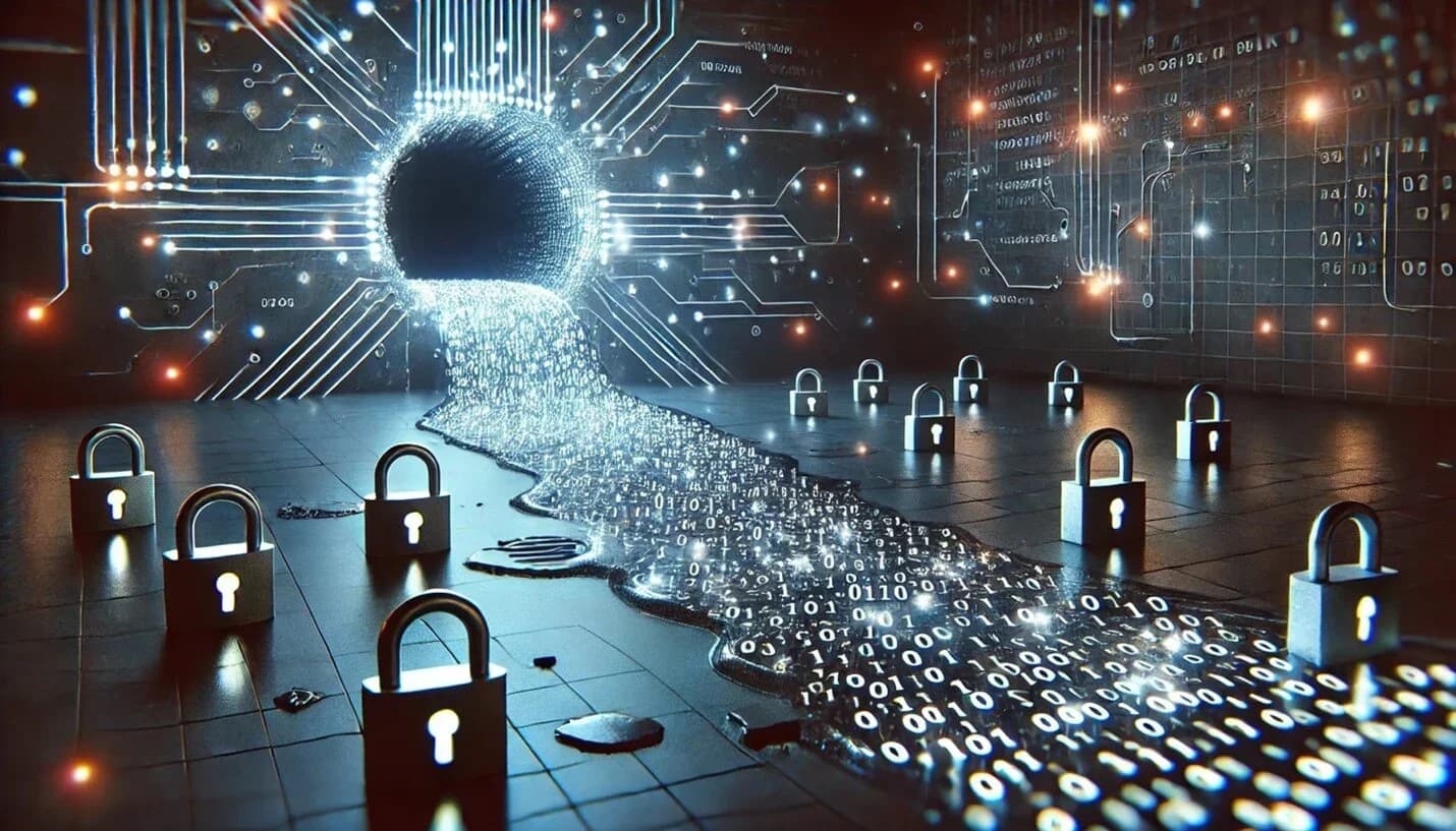 Illustration of five converging AI risks 2026 threatening markets, power grids, and shared reality