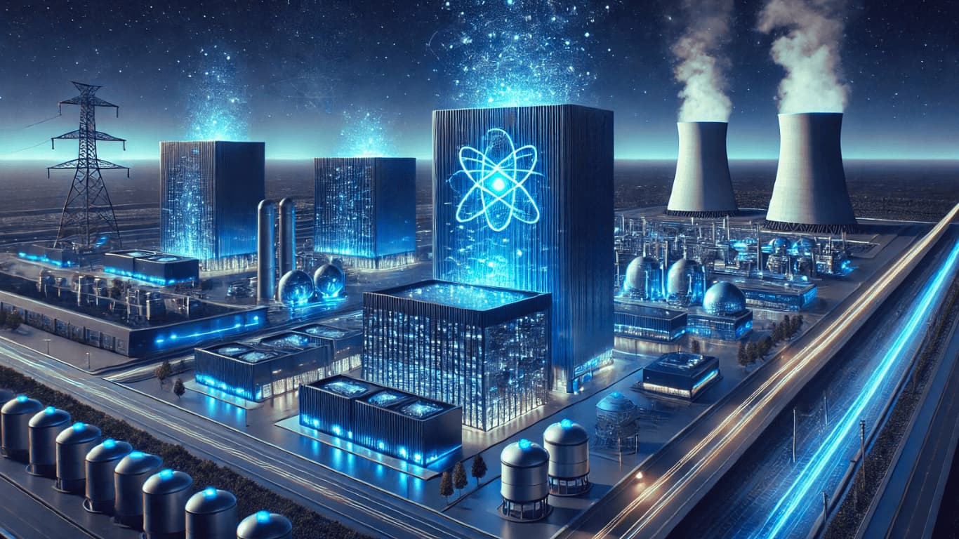 Iran oil fields and AI data center servers illustrating the cheap energy AI boom