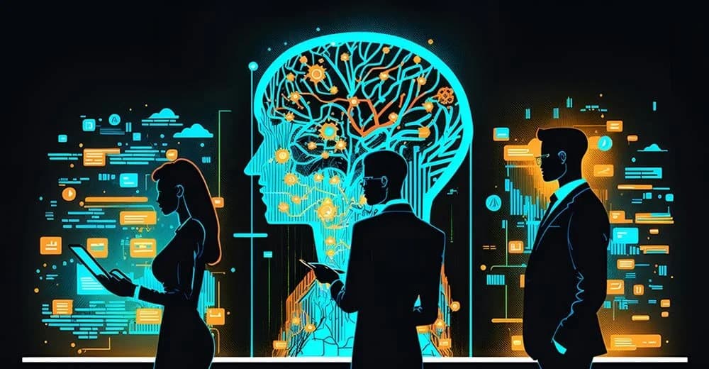 AI CEOs on stage warning about the AI singularity timeline and its impact on jobs