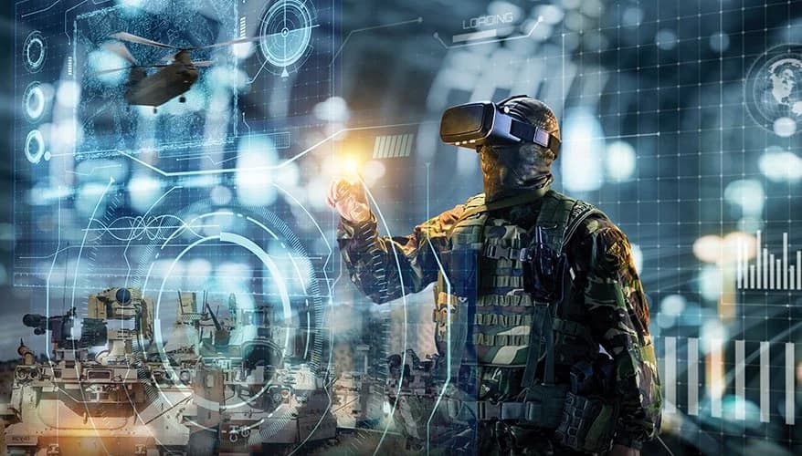 Defense ai technology linking military drone operations to corporate data systems and global power maps