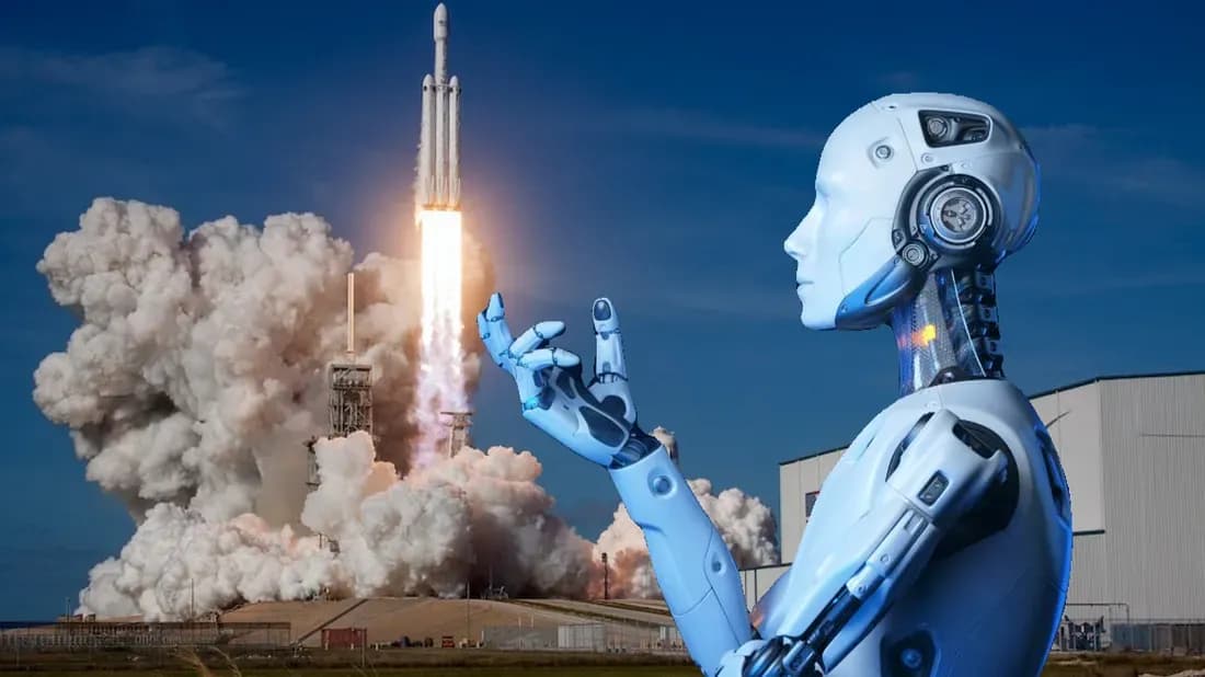 AI satellites in orbit with solar panels illustrating space based ai compute powered by the sun