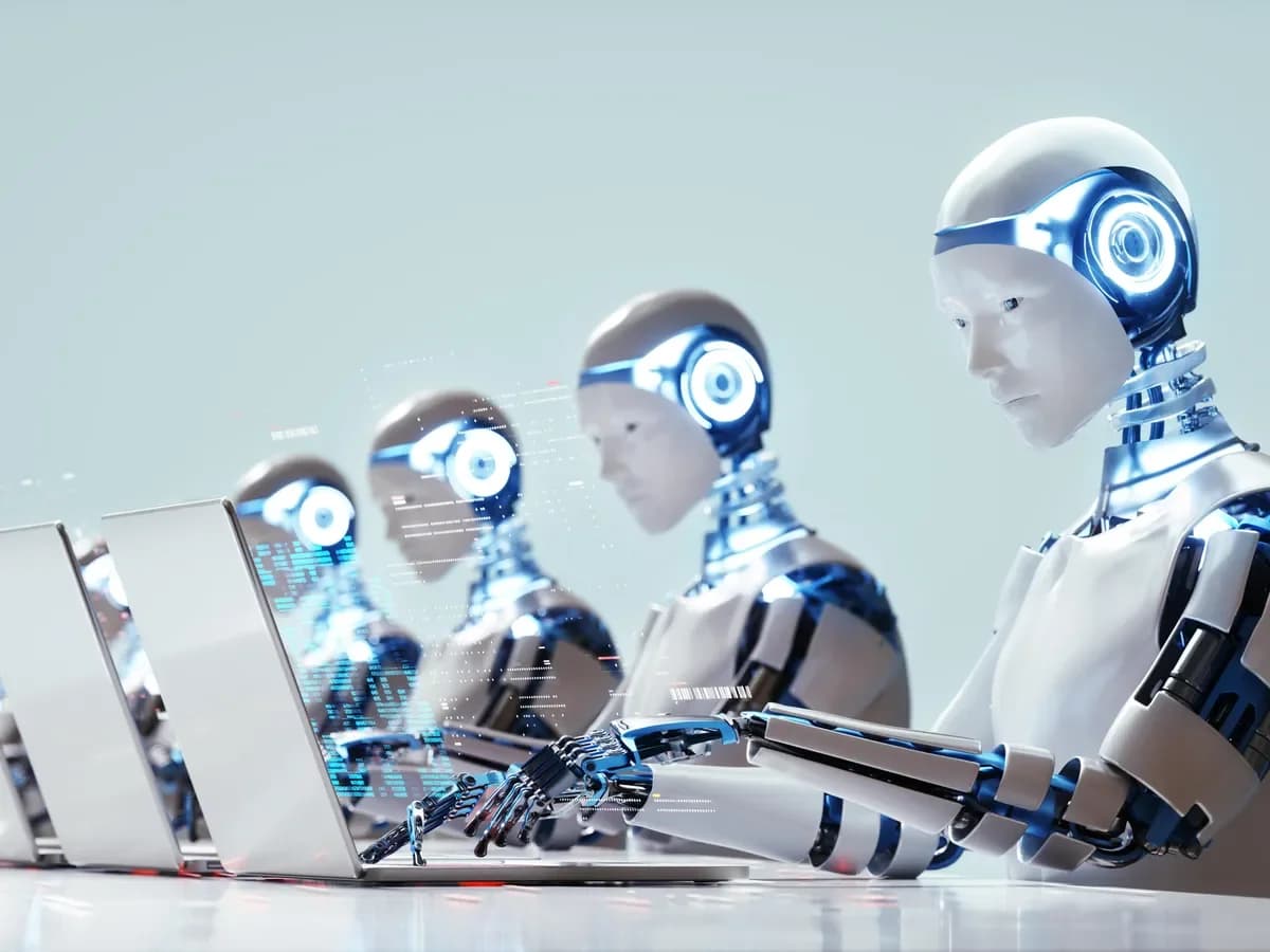 Barbell splitting workers into wealthy AI owners and skilled trades, illustrating the ai barbell economy squeezing the middle